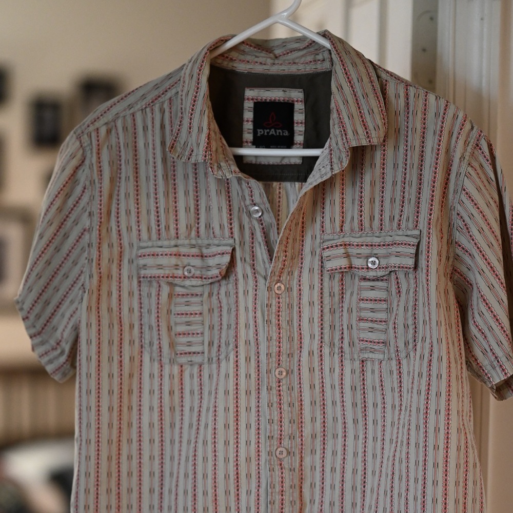 Prana Short Sleeve Button Up